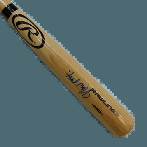 Fred McGriff Autographed Full Size Rawlings Blonde Baseball Bat (JSA)