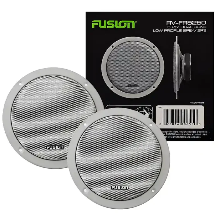 Fusion RV-FR5250 5in 100W Super Slim Speakers Pair
