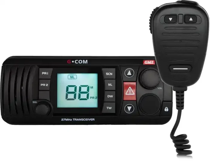 GME GX400B Fixed Mount Marine Radio 27MHz Black