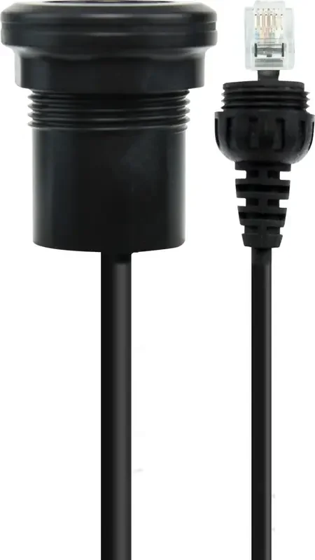 GME LE119 IP67 Microphone Extension Lead with Panel Mount for XRS-390C 2m