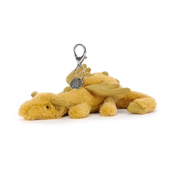 Golden Dragon Bag Charm JellyCat