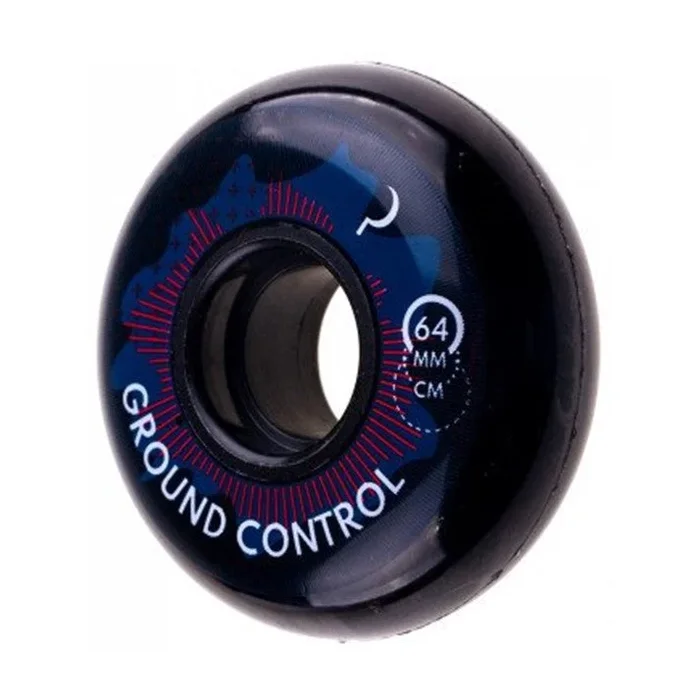 Ground Control CM Turbulence Inline Wheels Black 64mm 92A – 4 Pack