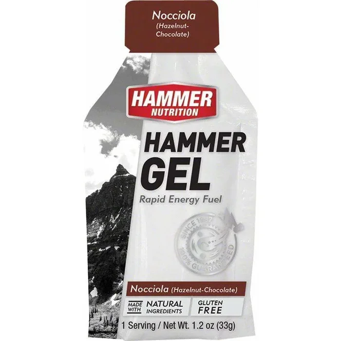 Hammer Gel: Hazelnut Chocolate, 24 Single Serving Packets