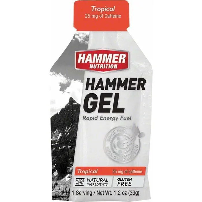 Hammer Gel: Tropical, 24 Single Serving Packets