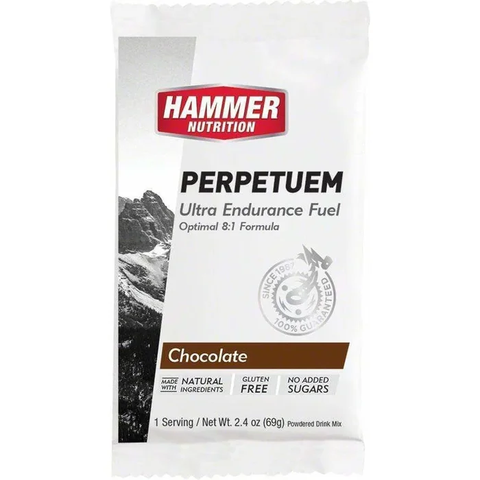 Hammer Perpetuem: Chocolate, 12 Single Serving Packets