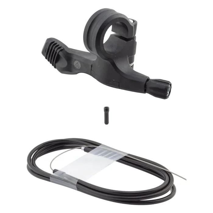 Hangtime Dropper Post Lever Kit Flat Bar Remote Lever Black Composite