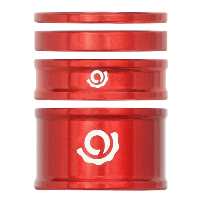 Headset Combo Spacer Kit 1-1/8″ Set/4 Red