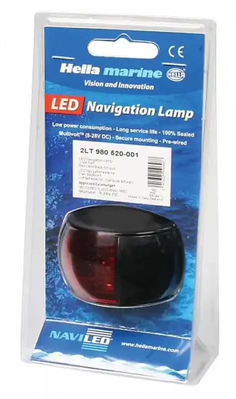 Hella Marine 2NM NaviLED Towing Navigation Light 8-28V 12cm Cable Black