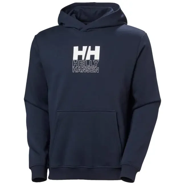 helly hansen cotton fleece graphic hoodie