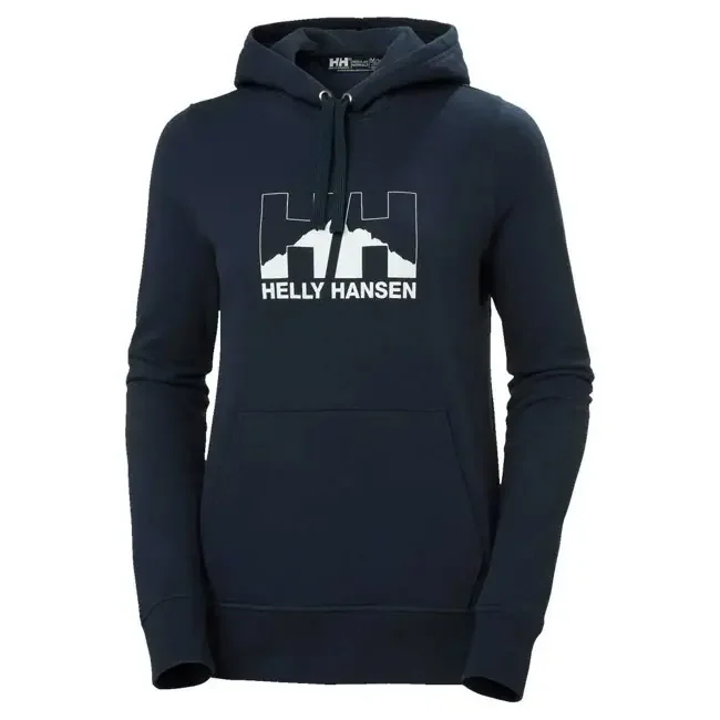 helly hansen sweatshirt nord graphic pullover hoodie navy