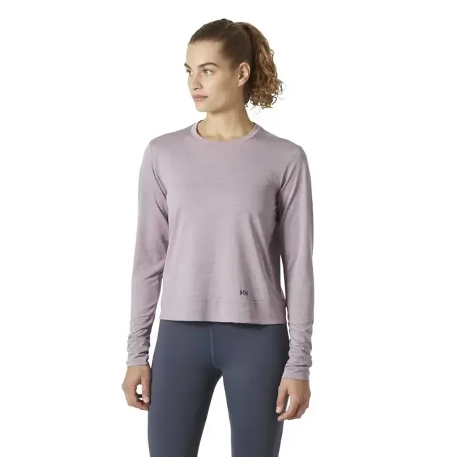 helly hansen t-shirt sval longsleeve purple clay