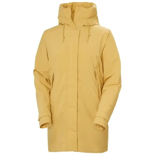 helly hansen w victoria ins mid rain jacket sand
