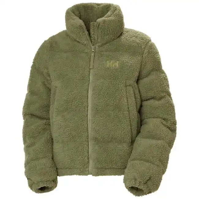 helly hansen w yu teddy pile jacket green
