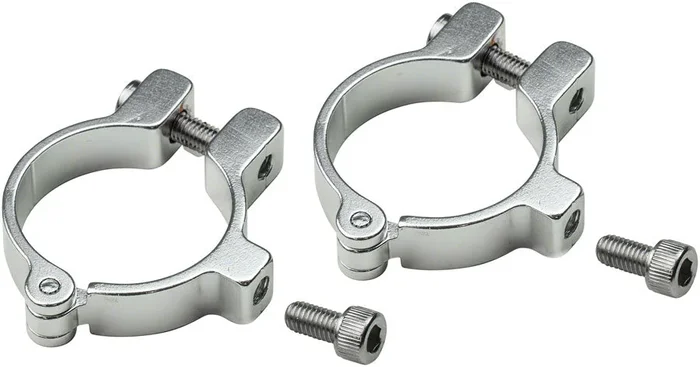 Hinged Water Bottle Cage Clamps – 31.8mm Silver