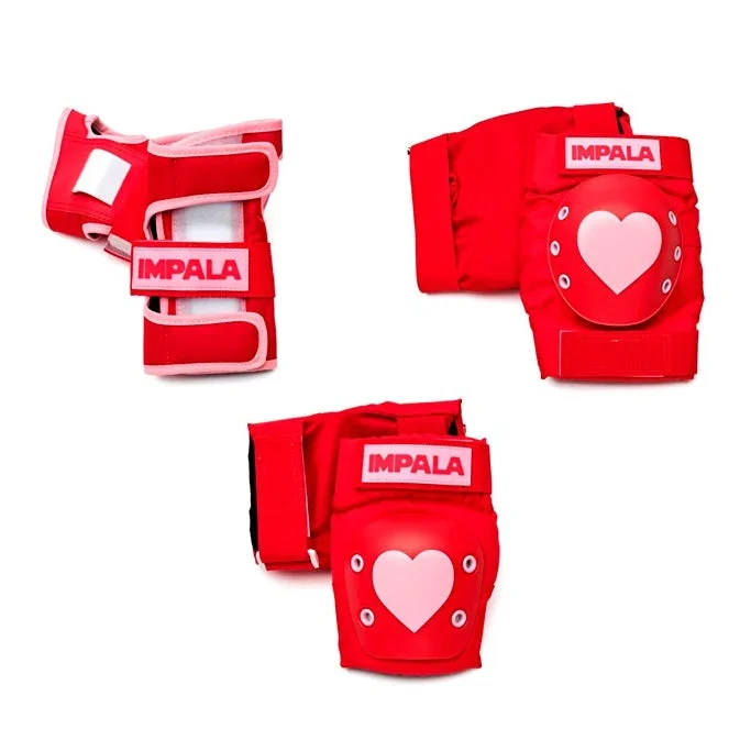 Impala Adult Pad Set Red Hearts