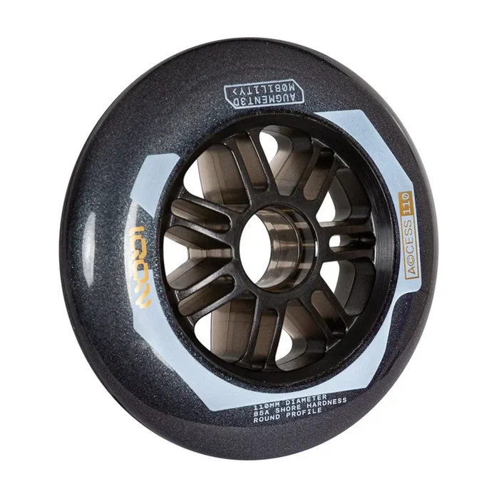 IQON Access Dark Grey Inline Wheels 110mm 85A – 6 Pack