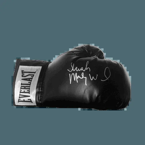 Irish Micky Ward Autographed Black Boxing Glove JSA