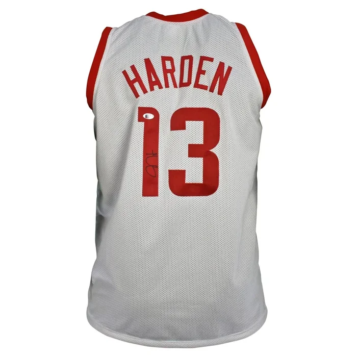 James Harden Signed Houston Rockets Jersey White (Beckett)
