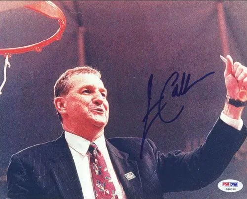 Jim Calhoun Autographed 8×10 Photo UConn Huskies PSA/DNA #S46330