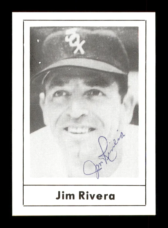 Jim Rivera Autographed 1978 Grand Slam Card #133 Chicago White Sox SKU #171945
