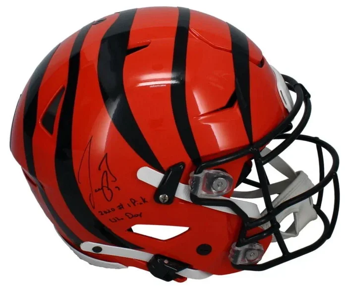 Joe Burrow Autographed/Dual Inscribed “2020 #1 Pick Who Dey” Cincinnati Bengals Speedflex Authentic Helmet LE 1/50