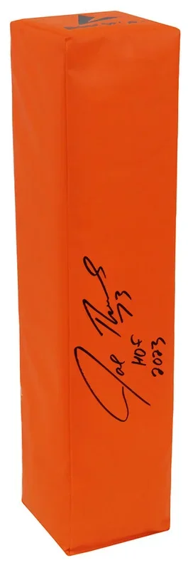 Joe Thomas Signed BSN Orange Endzone Pylon w/HOF 2023