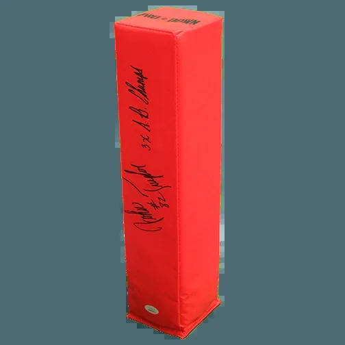John Taylor 3X S.B. Champs Autographed End Zone Pylon (JSA)