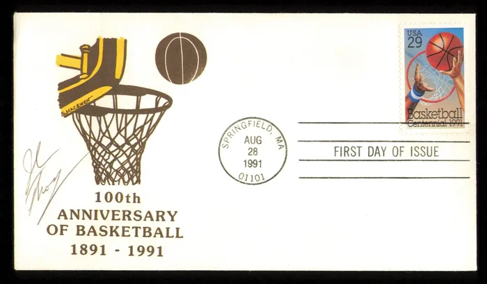 John Thompson Autographed 1991 100th Anniversary First Day Cover Georgetown SKU #222261