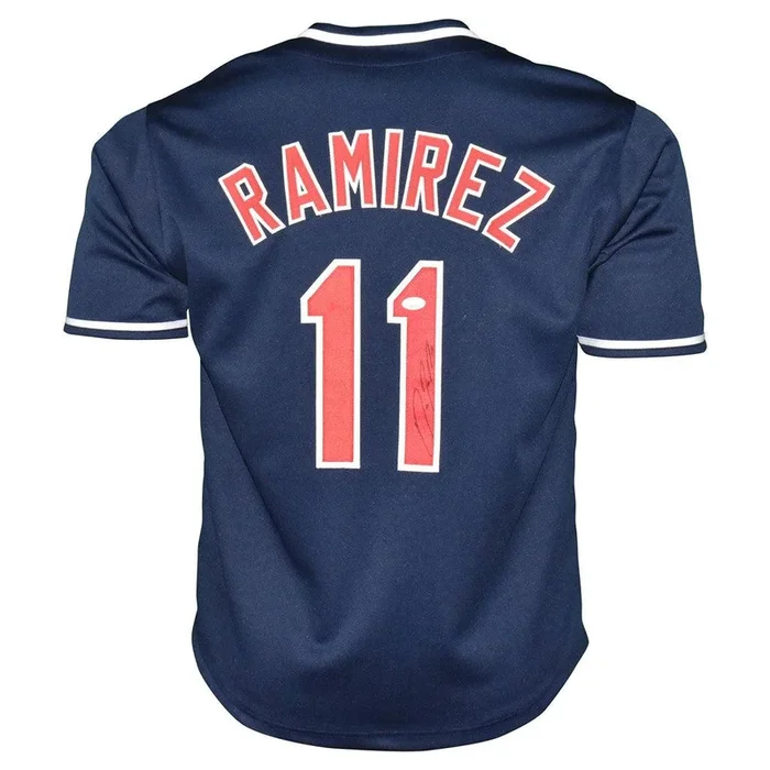 Jose Ramirez Signed Cleveland Blue Baseball Jersey (PSA)