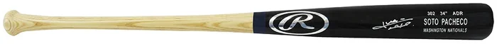 Juan Soto Signed Rawlings Black Game Model Washington Nationals Baseball Bat – (Beckett)