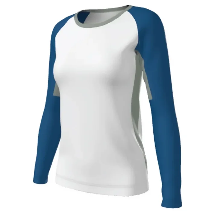 Juice Crew Neck Raglan Long Sleeve Fitted Volleyball Jersey – Sublimated