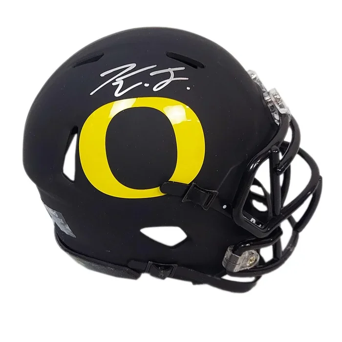 Kayvon Thibodeaux Signed Oregon Ducks Black Flat Speed Mini Football Helmet (JSA)