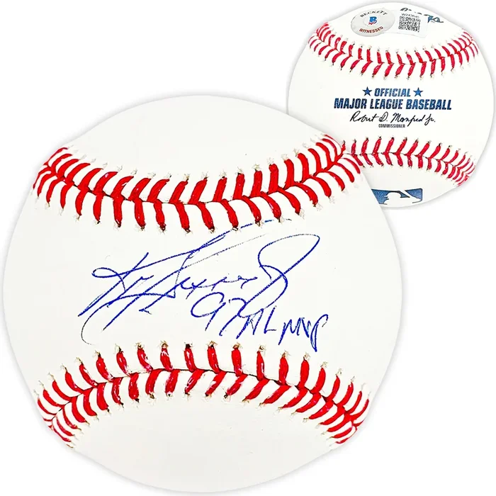 Ken Griffey Jr. Autographed Official MLB Baseball Seattle Mariners “97 AL MVP” Beckett BAS Witness Stock #212460