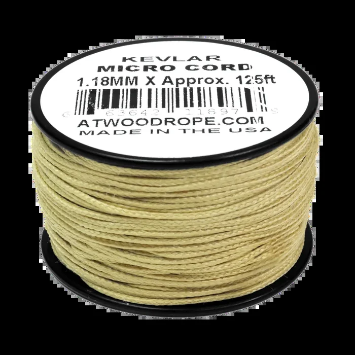 Kevlar Fire Resistant 1.18mm x 125ft Micro Cord – Yellow