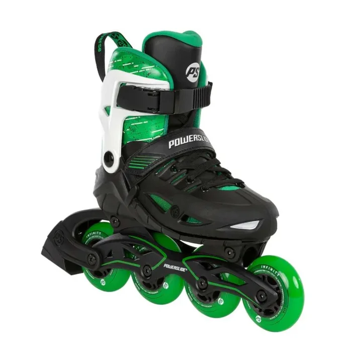 Kids Adjustable Powerslide Phuzion Universe Green 4W Inline Skates
