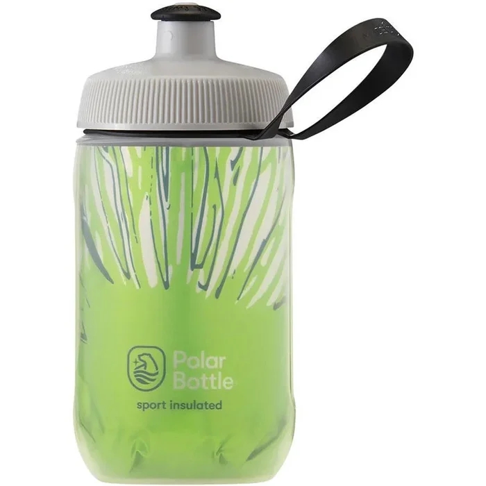 Kids Insulated Firework Bike Water Bottle – 12oz, Cyber Lime