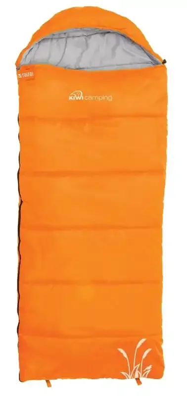Kiwi Camping Toi Toi Kids 5C Sleeping Bag Orange