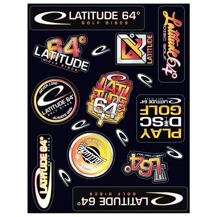 Latitude 64 Golf Discs Sticker Sheet