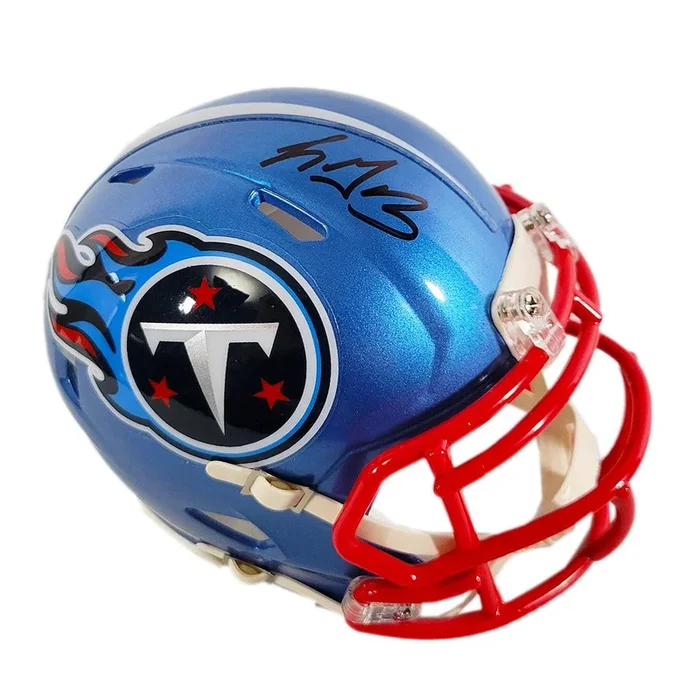 LeGarrette Blount Signed Tennessee Titans Flash Speed Mini Replica Football Helmet (JSA)