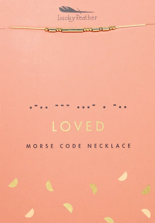 Loved Morse Code Necklace