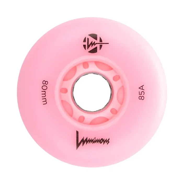 Luminous Light Up Inline Wheels Flamingo 80mm 85A – 4 Pack