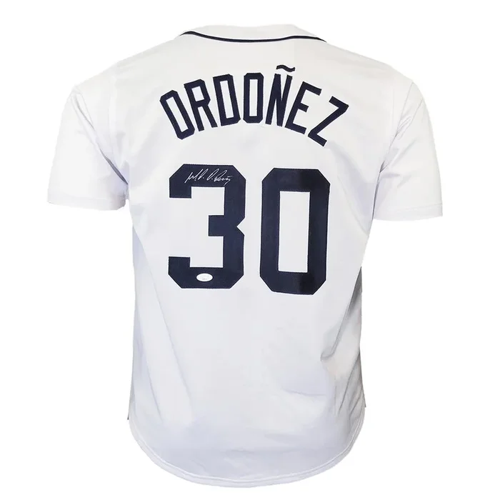 Magglio Ordonez Signed Detroit White Baseball Jersey (JSA)