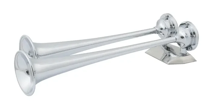 Marinco Chrome Plated Dual Trumpet Air Horn 12V