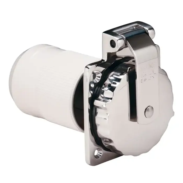 Marinco Inlet 50A 125V Stainless Steel