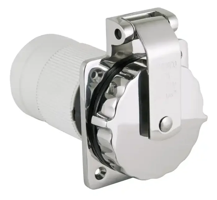 Marinco Inlet 50A 230V Stainless Steel