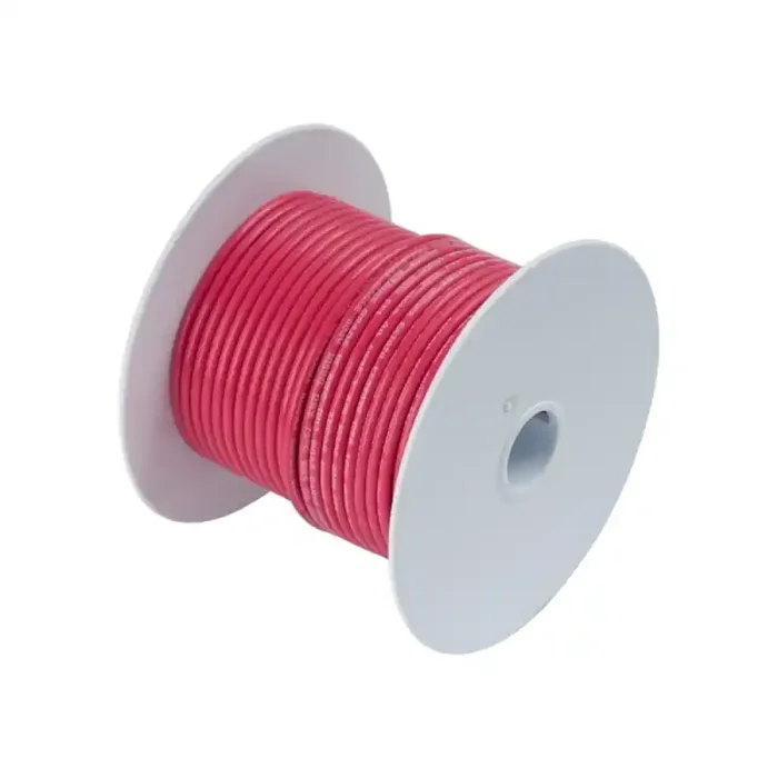 Marinco Marine Grade Electrical Tinned Copper Battery Cable (2-Gauge – Red – 250-Feet)