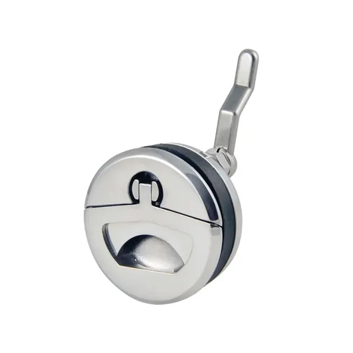 Marine Town 316 Stainless Steel Lift Ring Latch with Key Lock 65mm