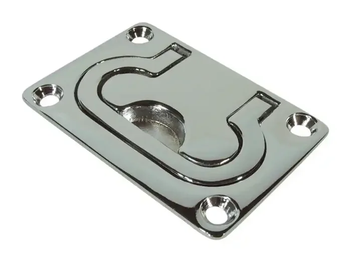 Marine Town Rectangular Lift Ring – Chrome Brass