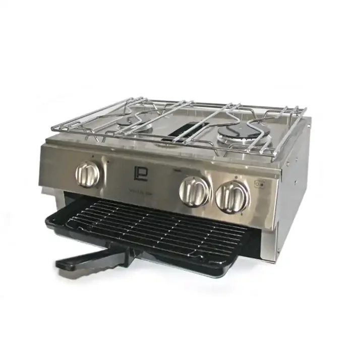 maXtek Neptune Marine Stainless Steel 2 Burner and Grill