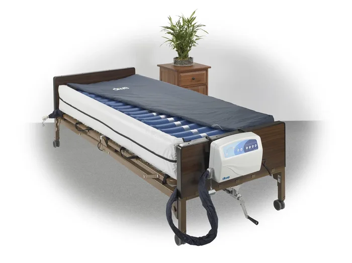 Med-Aire Plus 8″ Alternating Pressure & Low Air Loss Mattress System with 10″ Defined Perimeter by Drive